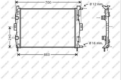 Rad. Megane ll 1.4 i / 1.6 i 09/02-