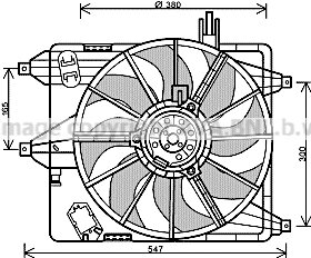 Fan Clio  II 1.2 i +/+AC 06/01-