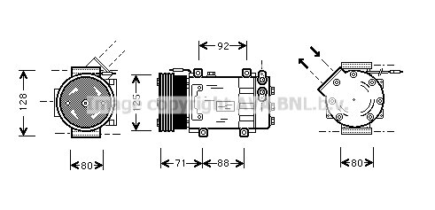 Compressor Clio II / Kangoo 1.4* 03/99-