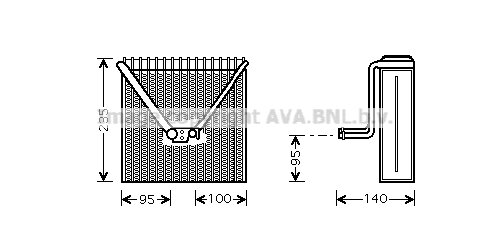 Evaporator Fabia All 09/99-