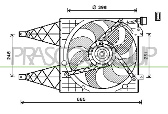 Fan Polo IV 1.4 TDi * + / +AC ?01-