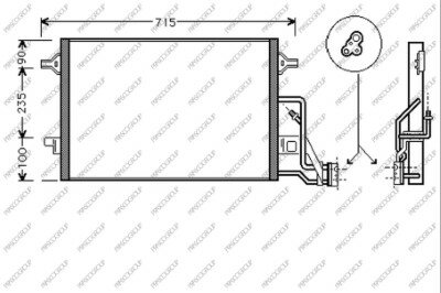 Condensor Passat VI 4-6 cyl. 09/00-