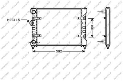 Radiator Ibiza 1.4 /1.6 man. 93-