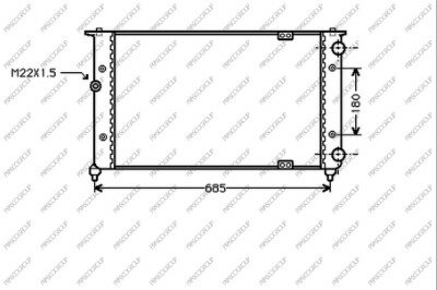 Radiator Ibiza 1.8 GT man. 93-