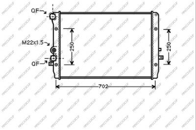 Radiator Golf* 1.9 Tdi 09/00-