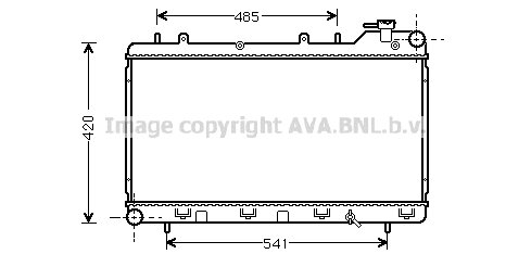 Radiator Impreza 1.8 man. 93-