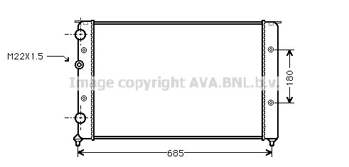 Radiator Polo (1.9 T.d.i.) 10/94-