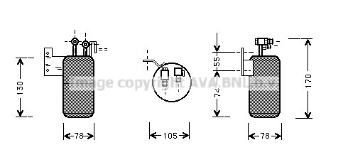 Drier VW Passat III 04/88-09/93