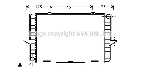 Radiator 850 Petrol man. 92-