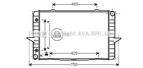 Radiator 850 Petrol Aut. 92-