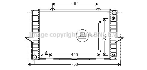 Radiator 850 Turbo man. 92-