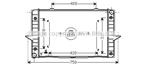 Radiator 850 Turbo Aut. 92-