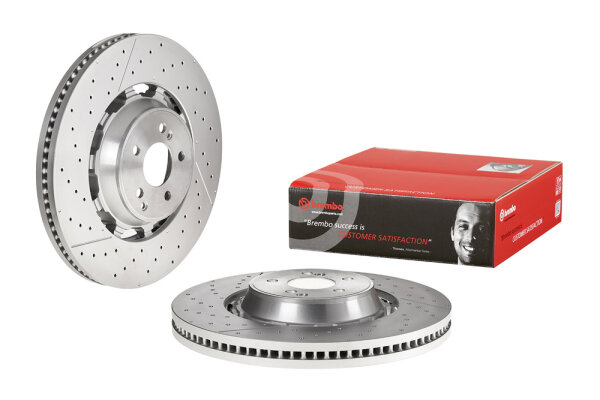 2 Stück BREMBO Bremsscheibe VORNE MERCEDES BENZ S-KLASSE W222 + A217 + C217 AMG