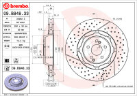 2 Stück BREMBO Bremsscheibe VORNE MERCEDES BENZ AMG GT X290 C / E KLASSE W205 W213