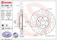 2 Stück BREMBO Bremsscheibe VORNE für  NISSAN...