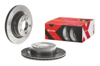 2 Stück BREMBO gelochte Bremsscheibe HINTEN BMW 1er E81 E87 + 3er E90 E91 E92 E93