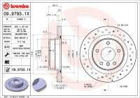 2 Stück BREMBO gelochte Bremsscheibe HINTEN BMW 1er...