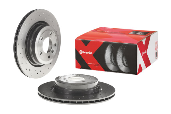 2 Stück BREMBO Bremsscheibe BMW 3er E90 E91 E92 E93 + X1 E84 xDrive 28i HINTEN