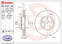 2 Stück BREMBO Bremsscheibe VORNE FORD MONDEO IV 4 (BA7) Ø 300mm