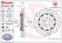 2 Stück BREMBO Bremsscheibe AUDI A4 B7 8EC RS4 quattro + Avant 8ED + Cabriolet 8HE