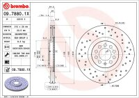 2 Stück BREMBO Bremsscheibe VORNE AUDI TT A3 + VW GOLF 4 POLO + SEAT LEON + SKODA