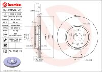 2 Stück BREMBO Bremsscheibe VORNE OPEL MOKKA / MOKKA X J13 + CHEVROLET TRAX  Ø300 mm