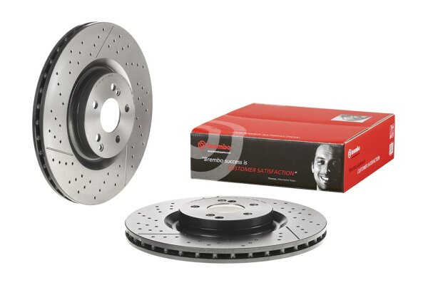 2 Stück BREMBO Bremsscheibe HINTEN MERCEDES-BENZ GLC X253 C253 AMG 63 + AMG GT X290