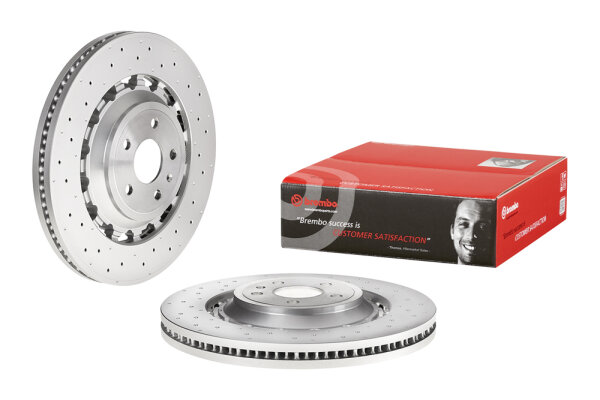 2 Stück BREMBO Bremsscheibe VORNE AUDI A3 Limousine + A3 Sportback RS3 quattro