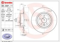 2 Stück BREMBO Bremsscheibe HINTEN LAND ROVER RANGE ROVER EVOQUE L538 + Cabriolet