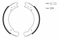 TEXTAR 91069900 Bremsbackensatz Bremsbacken LAND ROVER...