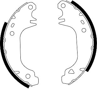 MINTEX MFR157 Bremsbacken PEUGEOT 309 + RENAULT 11 R11 , 9 R9 Super 5 HINTEN