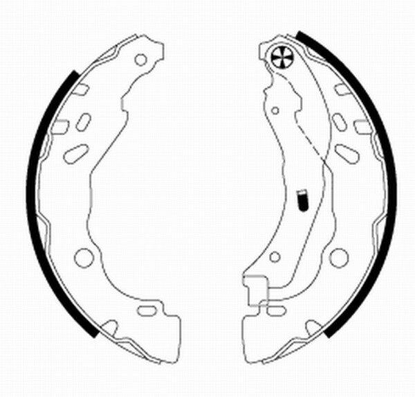 MINTEX MFR691 Bremsbacken Bremsbackensatz für Nissan Note Nissan Micra