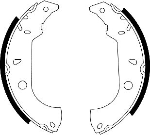 TEXTAR 83037003 Bremsbackensatz Shoe Kit ALFA ROMEO 145 146 + FIAT TIPO HINTEN