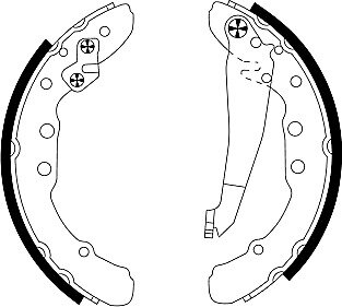 TEXTAR Bremsbacken Radbremszylinder AUDI 100 , SEAT INCA , VW Caddy Golf Passat