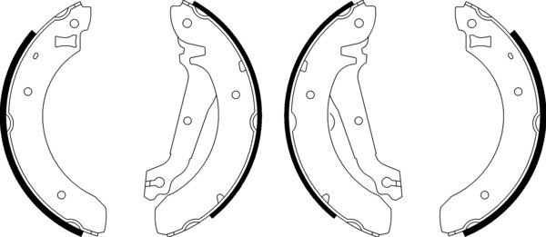 TEXTAR 83029600 Bremsbacken Bremsbackensatz +Radbremszylinder FORD SIERRA HINTEN