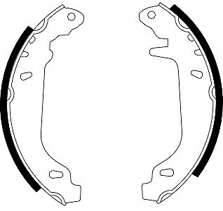 TEXTAR 83037410 Bremsbacken Shoe Kit RENAULT SUPER 5 (B/C40_) 1.7 B/C408 HINTEN