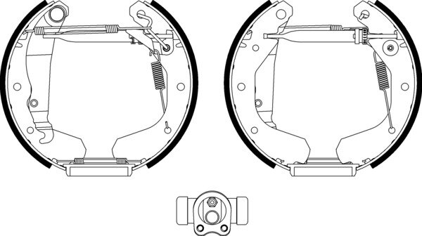 Textar Bremsbackensatz  für Opel Kadett D Kadett E   84033001 HINTERACHSE