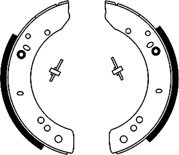 TEXTAR 91048100 Bremsbacken LAND ROVER 90 (LDV) 110/127 (LDH) DEFENDER (L316) HA