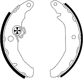 TEXTAR 91033300 Bremsbacken FORD FIESTA II 2 (FBD) + Kasten (FVD), (WFVT) HINTEN