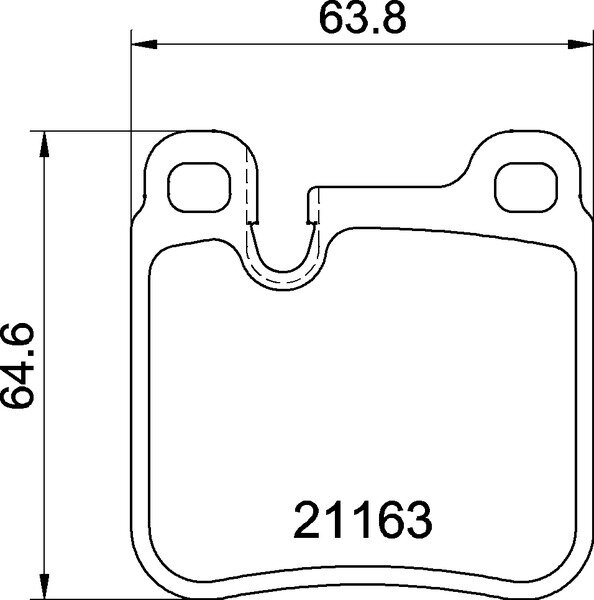 MINTEX MDB1886 Bremsbeläge Bremsbelagsatz PORSCHE 911 (964) Targa Carrera HINTEN