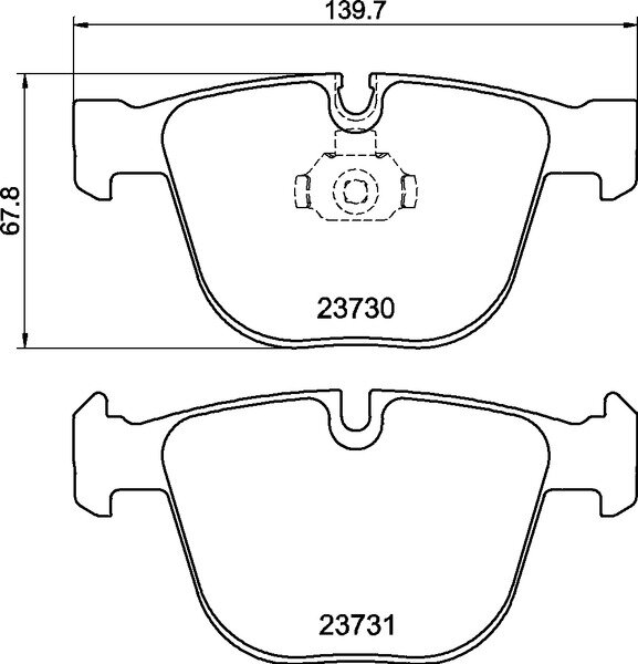 TEXTAR 2373004 Bremsbeläge BMW 1 E82 , 3 E90 E92 E93 , 5 E60 E60 7 X5 X6 HINTEN