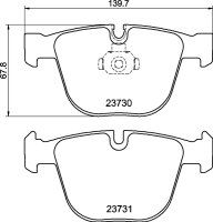 TEXTAR 2373004 Bremsbeläge BMW 1 E82 , 3 E90 E92 E93...