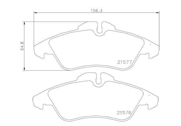 BREMBO P50029 Bremsbeläge VORNE MERCEDES-BENZ SPRINTER 2-t 3-t V-KLASSE VITO