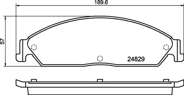 MINTEX MDB2669 Bremsbeläge VORNE FORD Futura , Fairmont , TERRITORY , Falcon