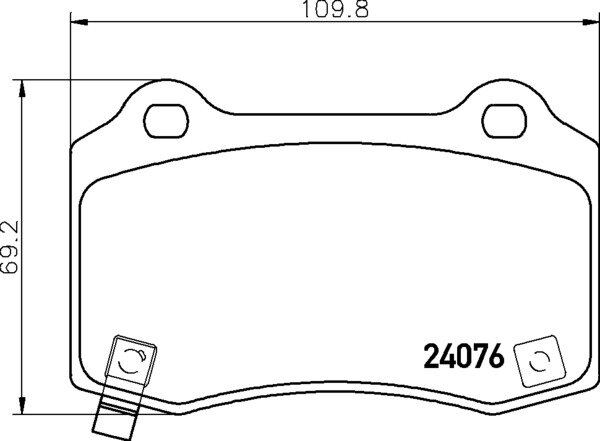 MINTEX MDB2997 Bremsbeläge HINTEN CHRYSLER 300 C (LX, LE), 300 C Touring 300C