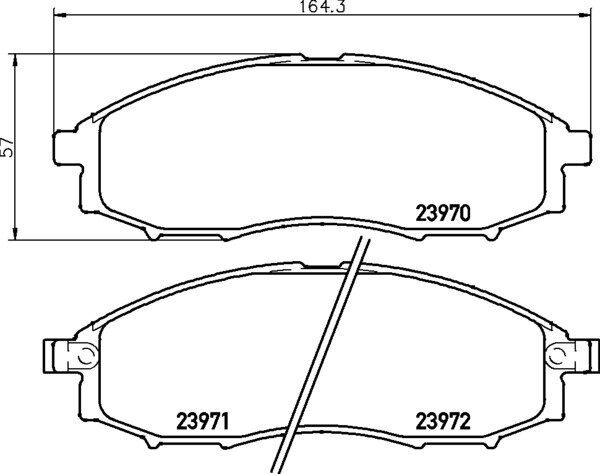 MINTEX MDB2180 Bremsbeläge VORNE für NISSAN NAVARA (D22_),PICK UP D22 NP300 D40