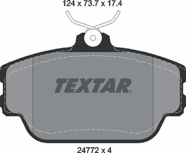 TEXTAR 2477201 Bremsbeläge VORNE FORD USA TAURUS (P5_) , TAURUS Wagon (P5_)