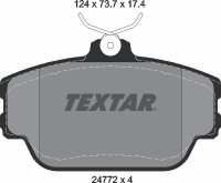 TEXTAR 2477201 Bremsbeläge VORNE FORD USA TAURUS...