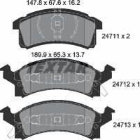 TEXTAR Bremsbeläge VORNE BUICK SKYLARK CHEVROLET...