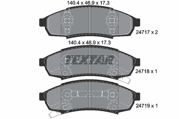 Textar Bremsbeläge Buick Regal Chevrolet Lumina Malibu Pontiac Grand Prix VI